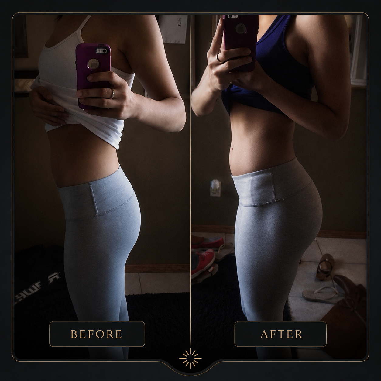 LUMA DAILY before and after progress comparison 1